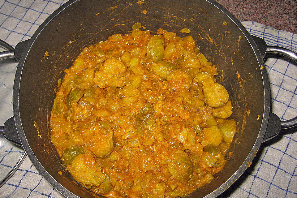 Rosenkohl-Curry