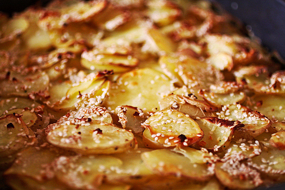 Kartoffel - Kokosgratin mit Ingwer