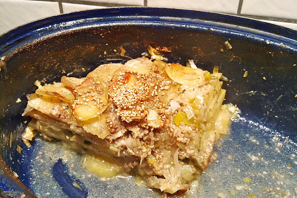 Kartoffel - Kokosgratin mit Ingwer