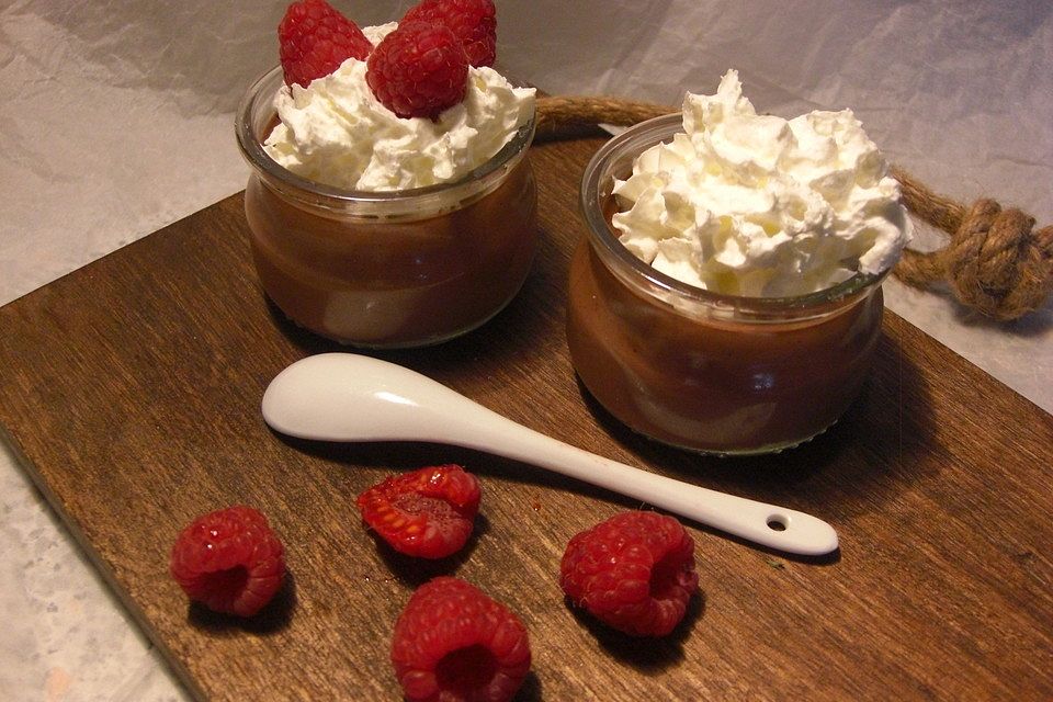 Traditioneller Schokoladenpudding