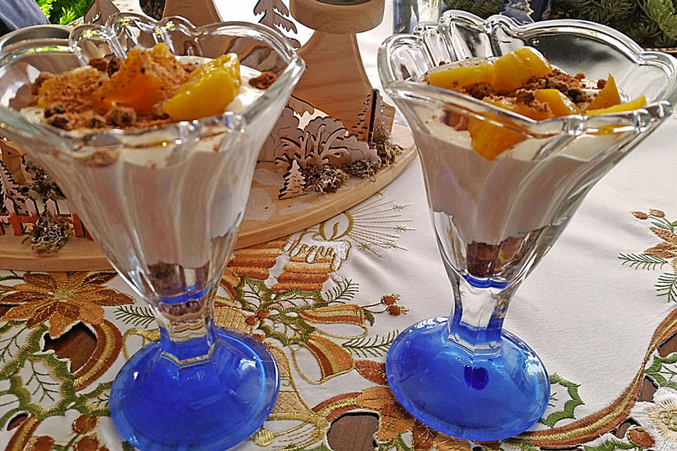 Pfirsich-Cantuccini-Trifle