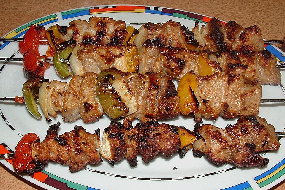 Souvlaki - Spieße gegrillt