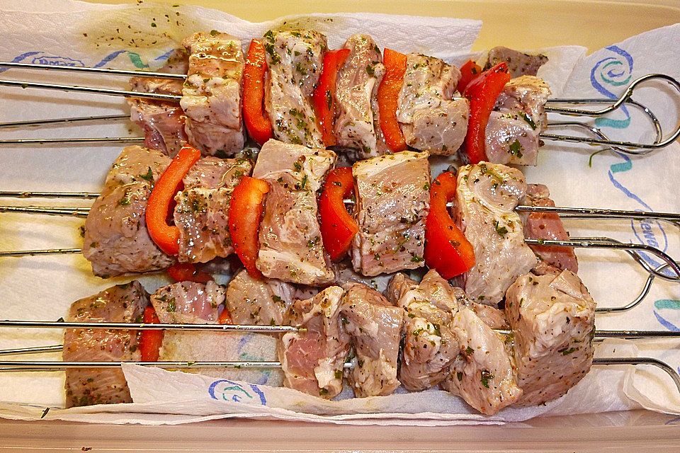 Souvlaki - Spieße gegrillt