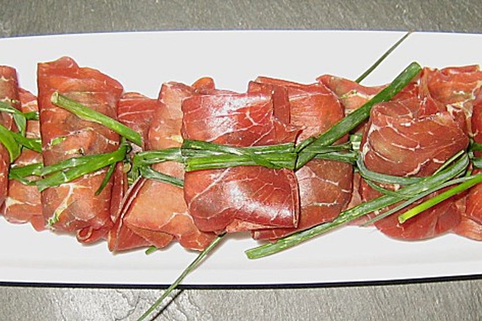 Gefüllte Bresaola - Säckchen