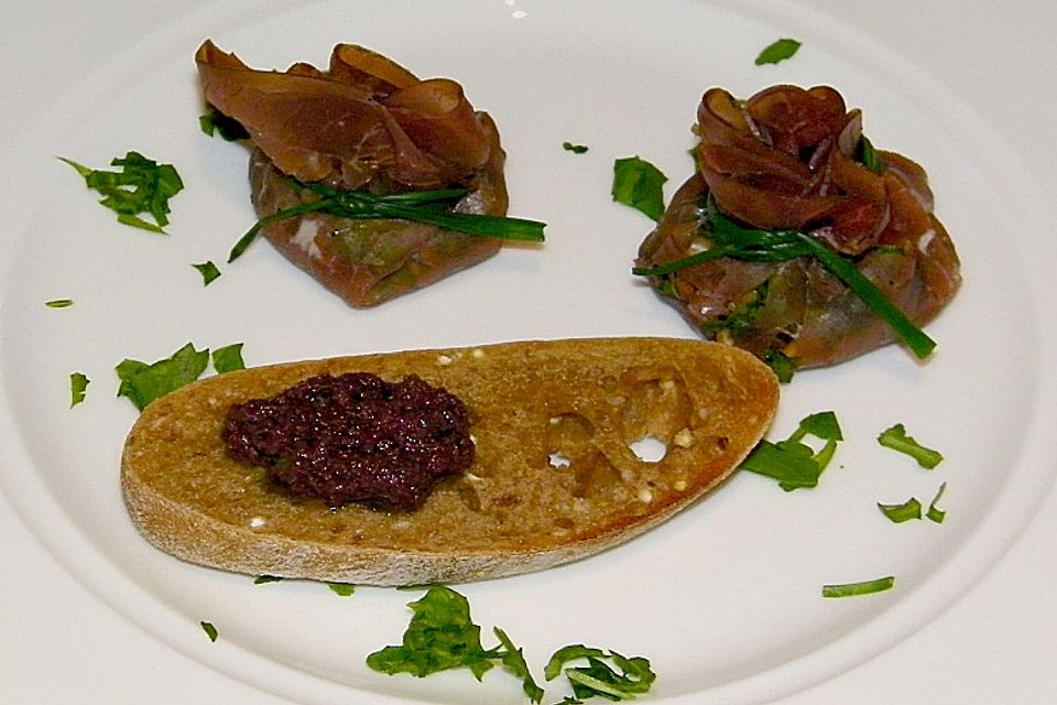 Gefüllte Bresaola - Säckchen