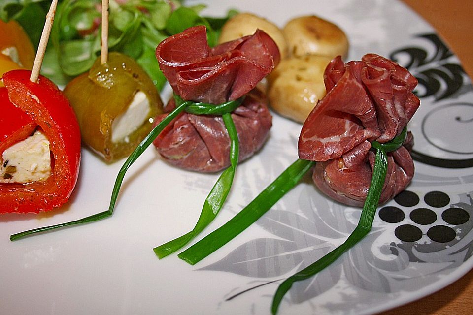 Gefüllte Bresaola - Säckchen