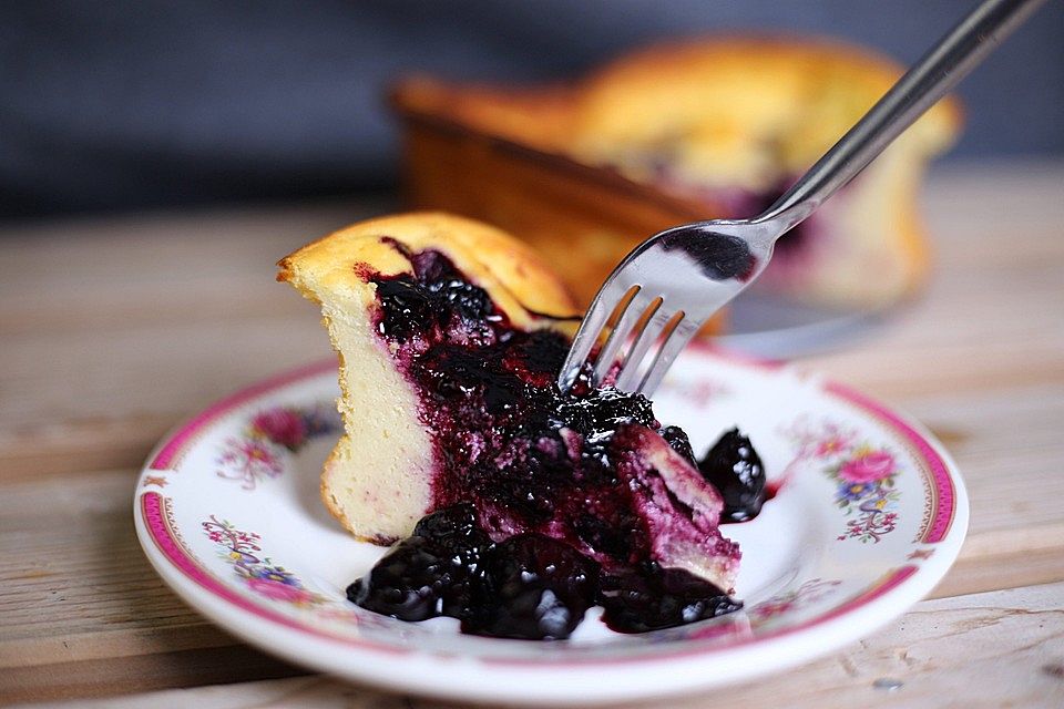 Käsekuchen ohne Boden