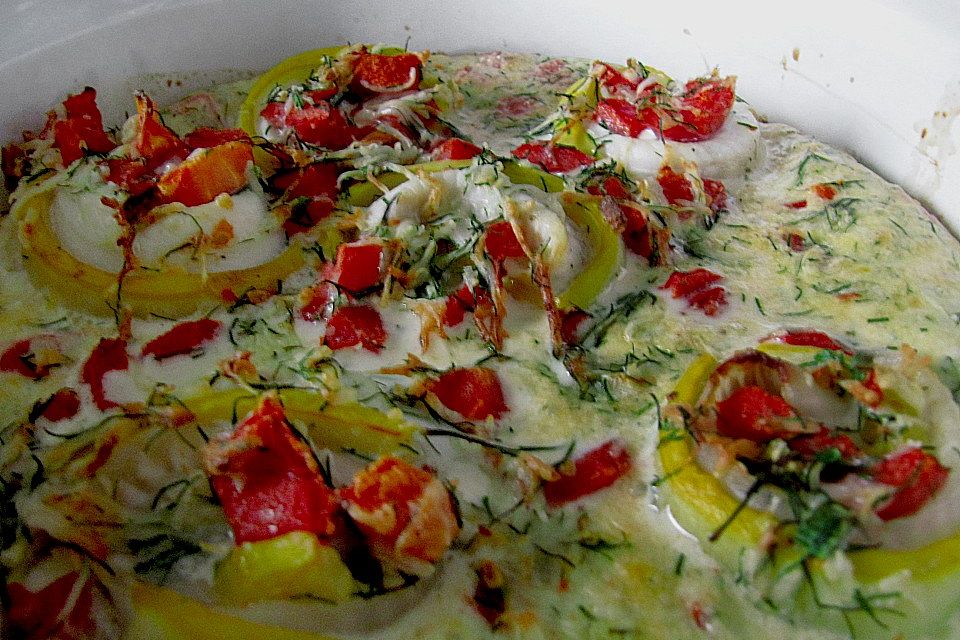 Überbackene Zucchini - Rouladen