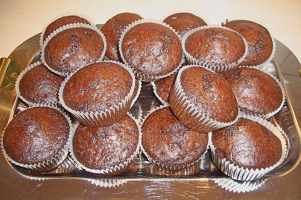 Schnelle Schokomuffins