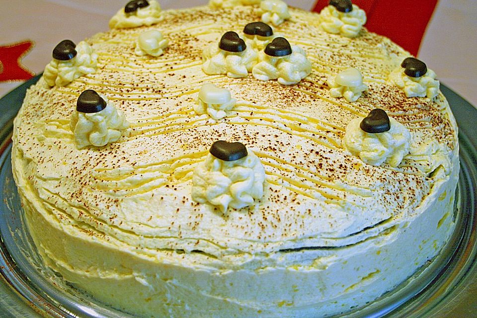 Schokoladentorte mit Vanille - Buttercreme