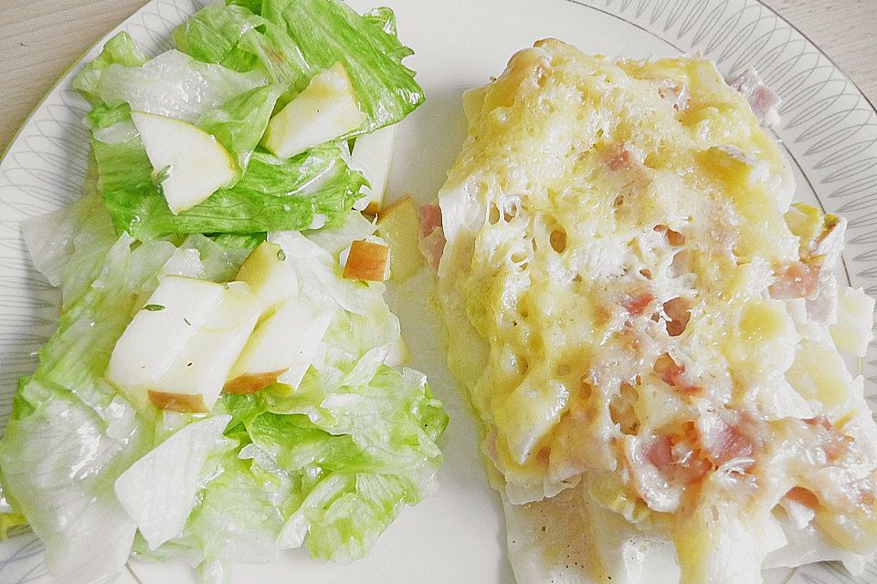 Spargel-Schinken-Lasagne