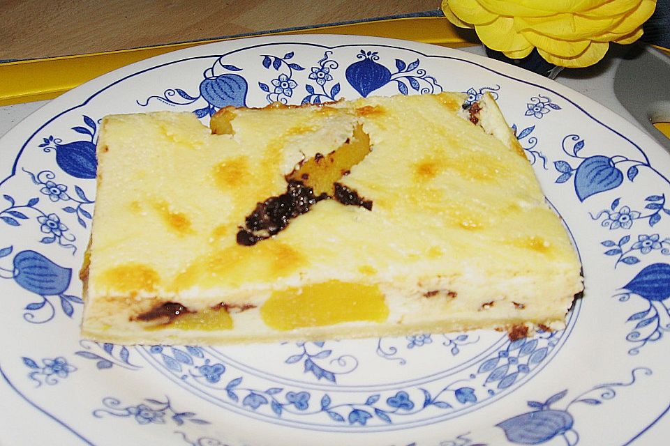 Pfirsich - Mandarinen Kuchen