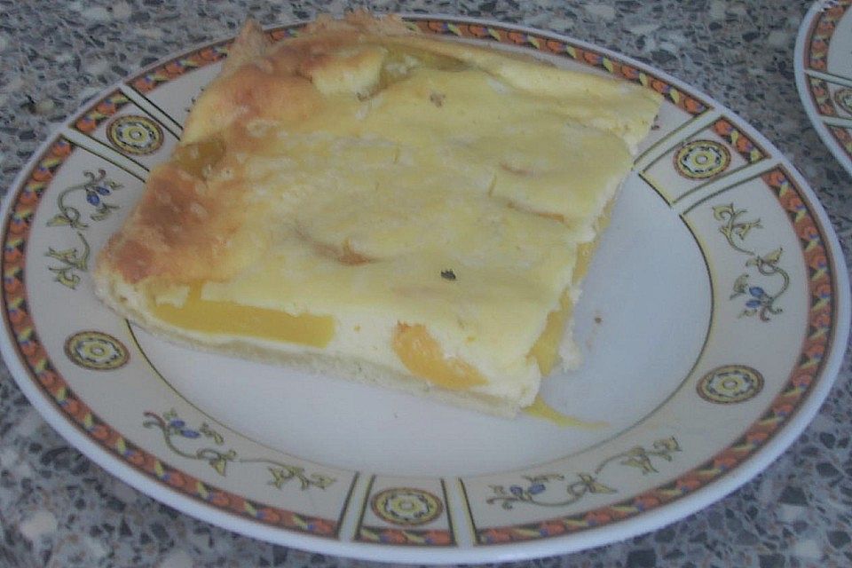 Pfirsich - Mandarinen Kuchen