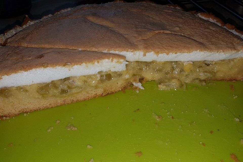 Rhabarberkuchen mit Baiser