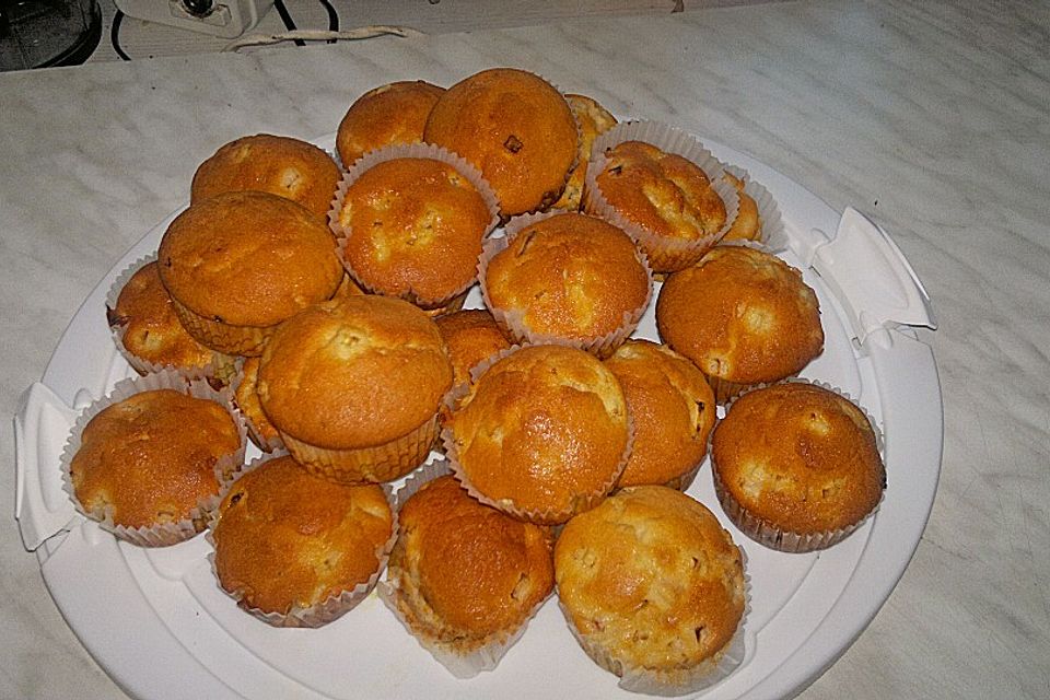 Rhabarber - Muffins