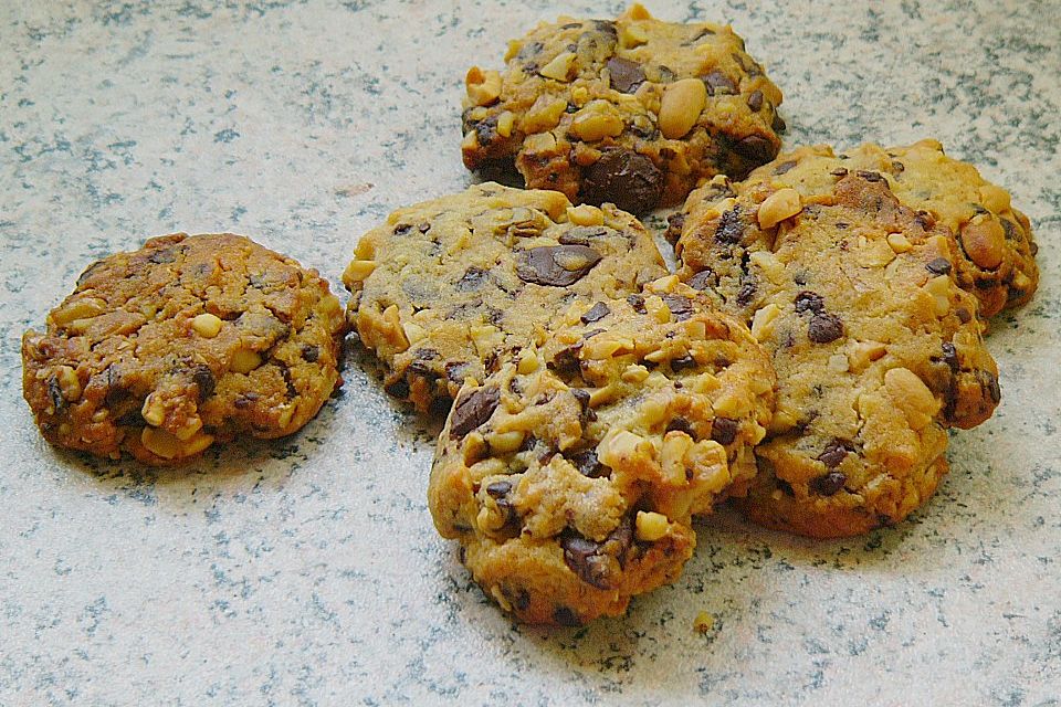 Marble Peanut Cookies