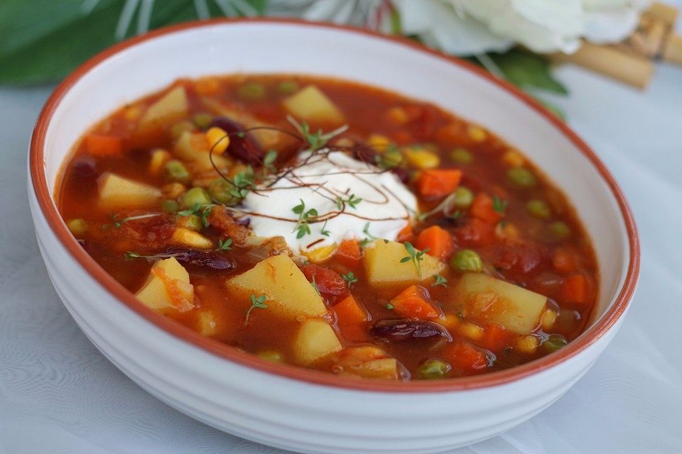 Mexikanische Gemüsesuppe