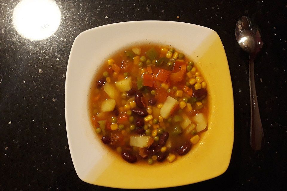 Mexikanische Gemüsesuppe