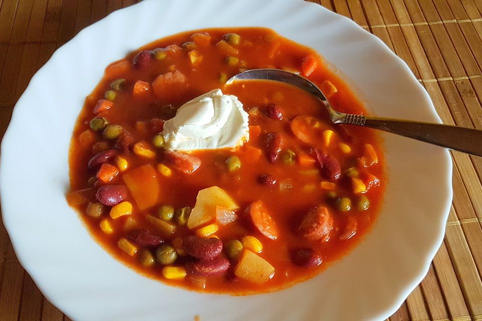 Mexikanische Gemüsesuppe