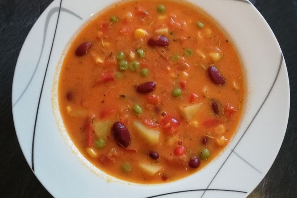 Mexikanische Gemüsesuppe