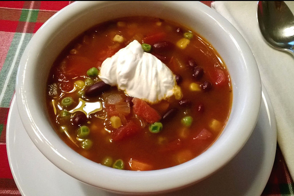 Mexikanische Gemüsesuppe