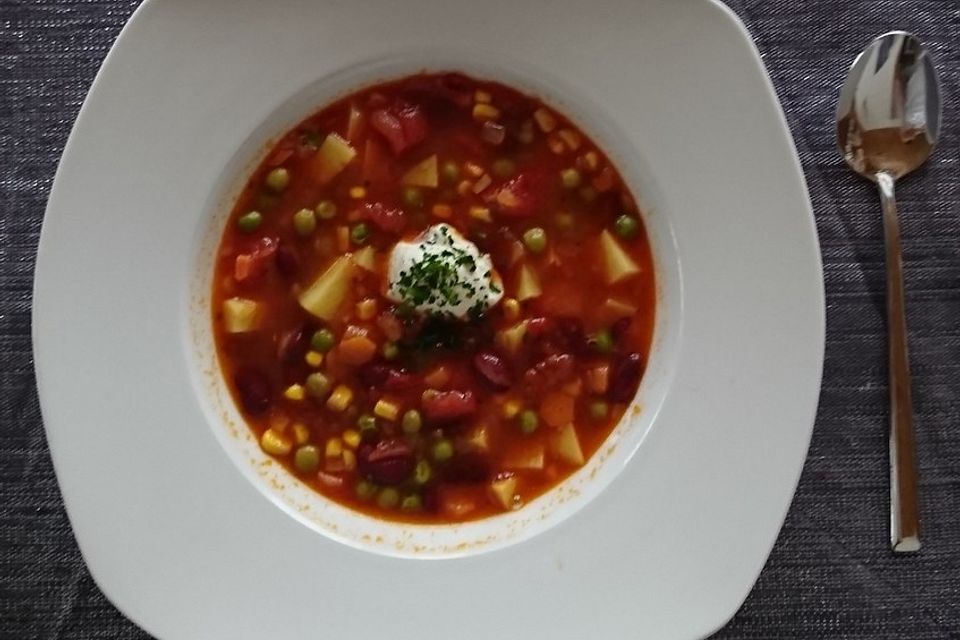 Mexikanische Gemüsesuppe