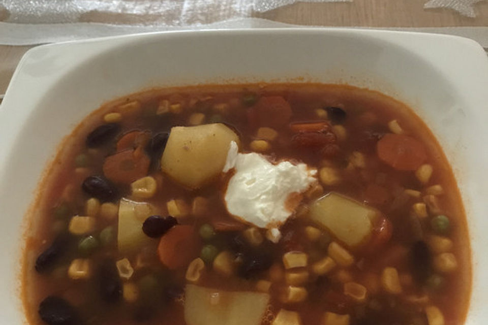 Mexikanische Gemüsesuppe