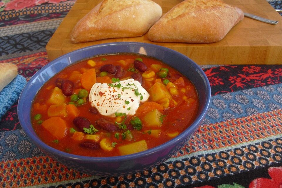 Mexikanische Gemüsesuppe