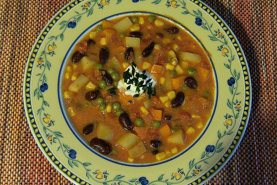 Mexikanische Gemüsesuppe