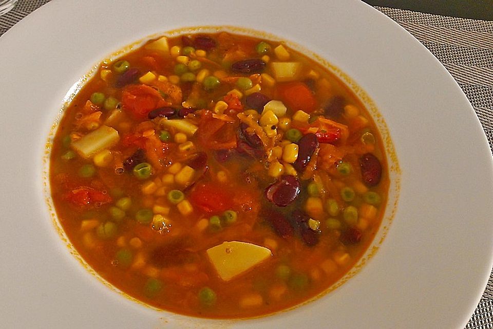 Mexikanische Gemüsesuppe