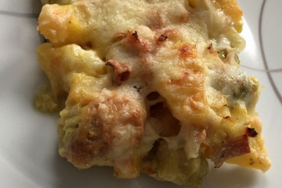 Rosenkohl - Kartoffel - Schinken - Gratin