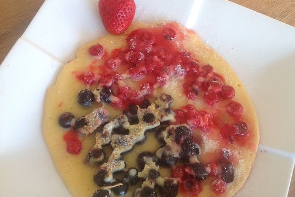 Mini - Pfannkuchen mit Beeren