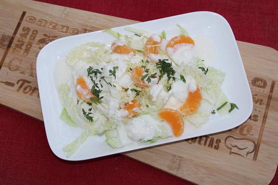 Chinakohlsalat mit Mandarinen