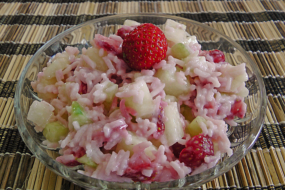 Melonen - Erdbeer - Reis - Salat