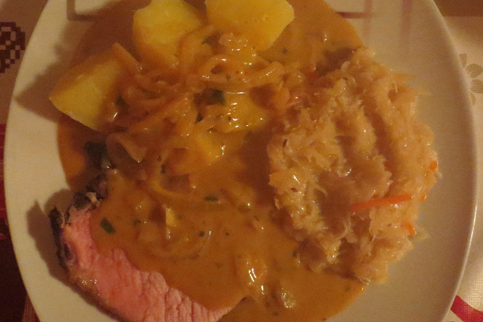 Kasseler mit Sauerkraut