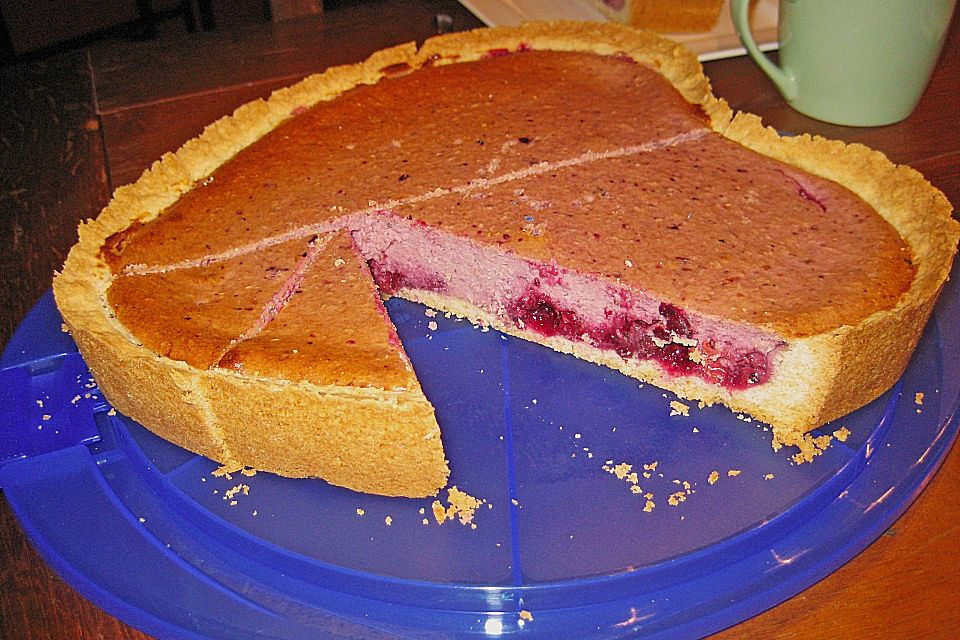 Blaubeerkuchen mit Kokosquark