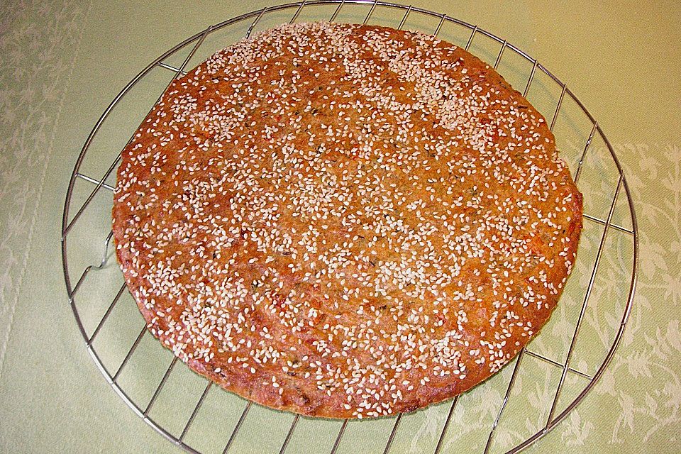 Blechkuchen mit Schafskäse