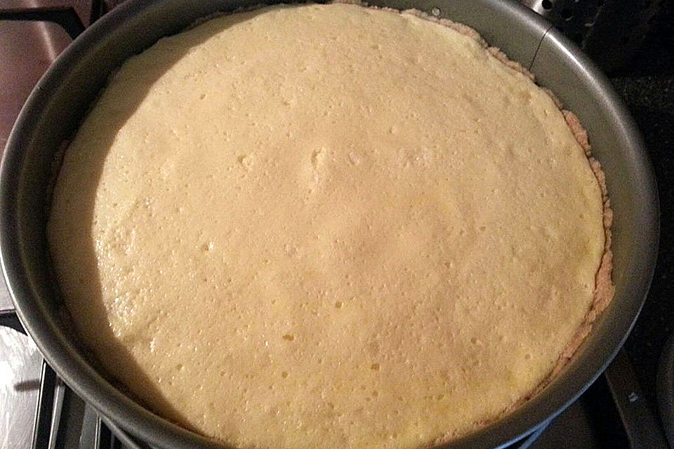 Pfirsichkuchen mit saftigem Guss