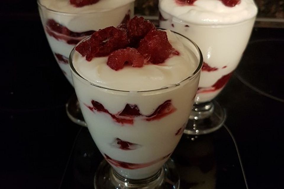 Mascarpone-Himbeerquark