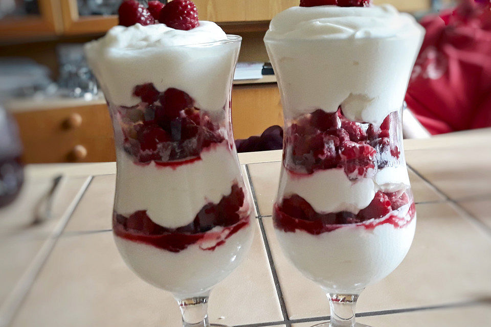 Mascarpone-Himbeerquark