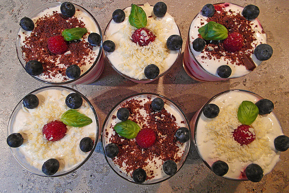 Mascarpone-Himbeerquark