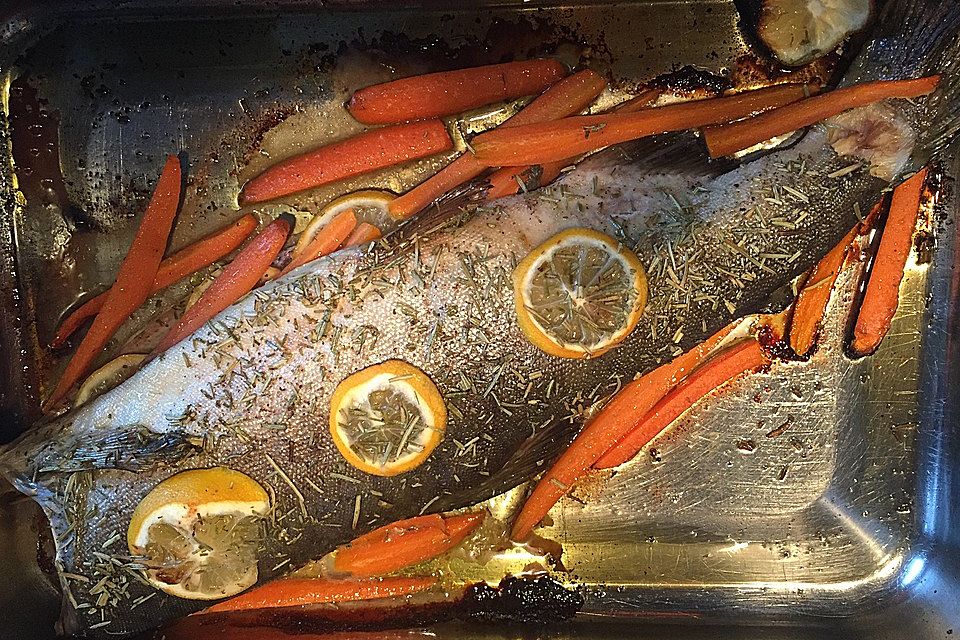 Wildlachs aus dem Ofen