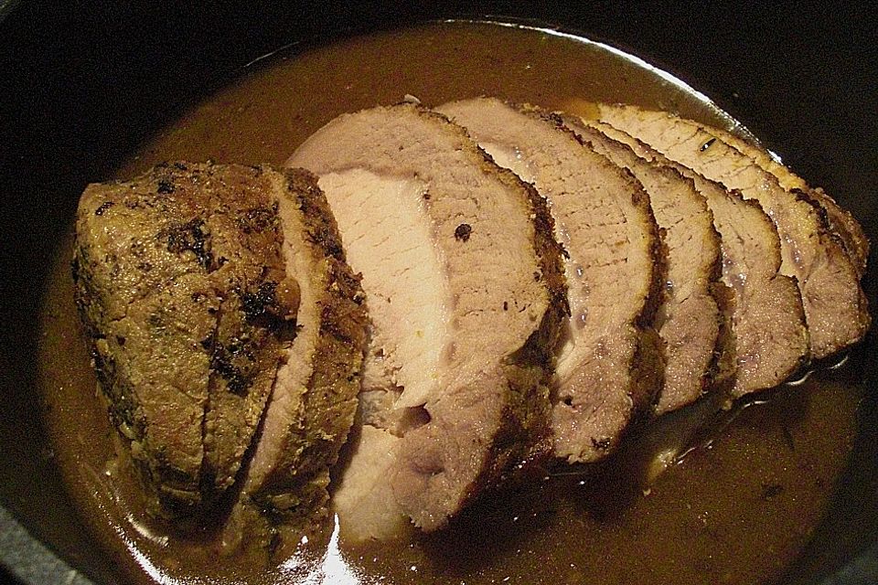 Spießbraten im Bratschlauch