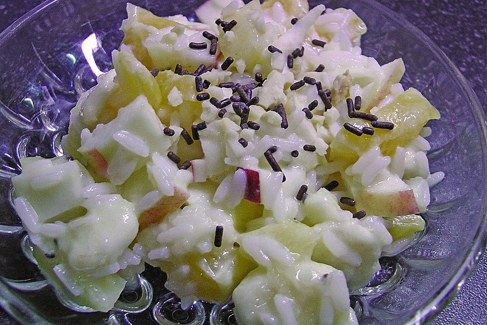 Reis - Obstsalat mit Joghurt