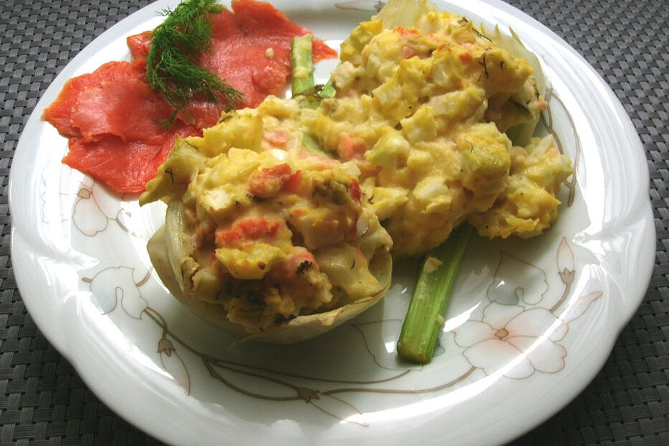 Gefüllter Fenchel mit Räucherlachs