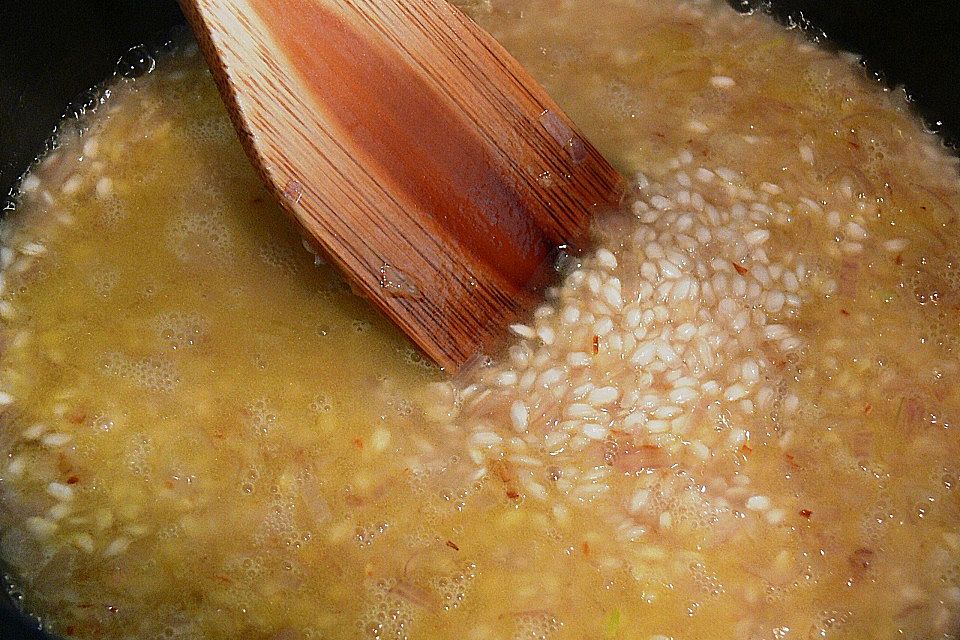 Risotto mit Flusskrebsfleisch