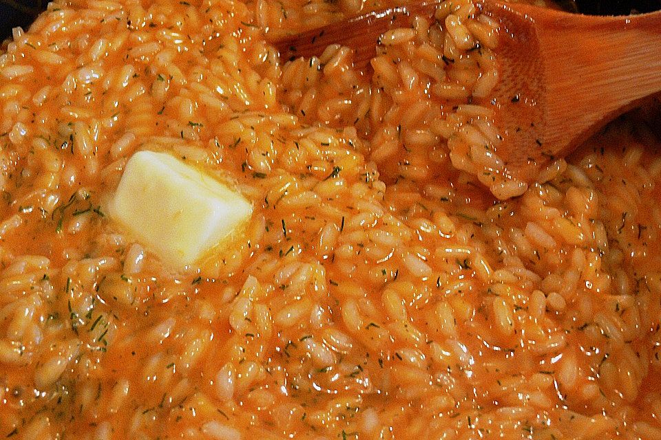 Risotto mit Flusskrebsfleisch