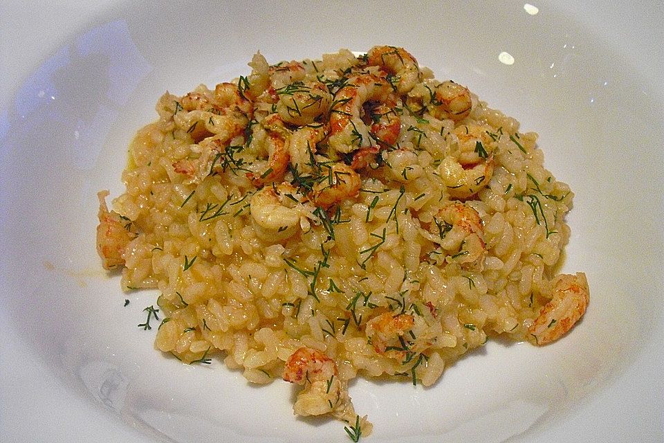 Risotto mit Flusskrebsfleisch