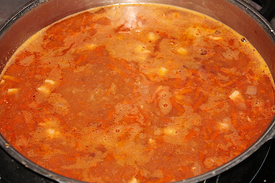 Chili - Gulasch mit Linsen