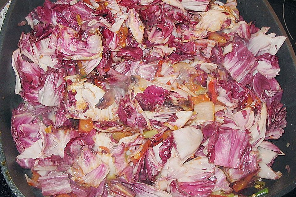 Radicchio mit Hähnchenfilet